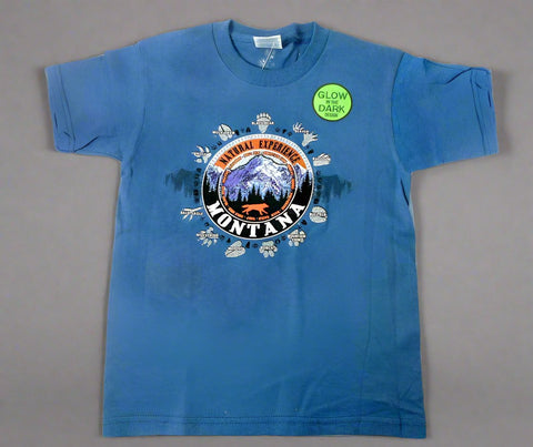 Slate Spinning Tracks Mountain Youth Montana T-Shirt