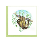 Wildlife Square Greeting Card by Quilling Card
