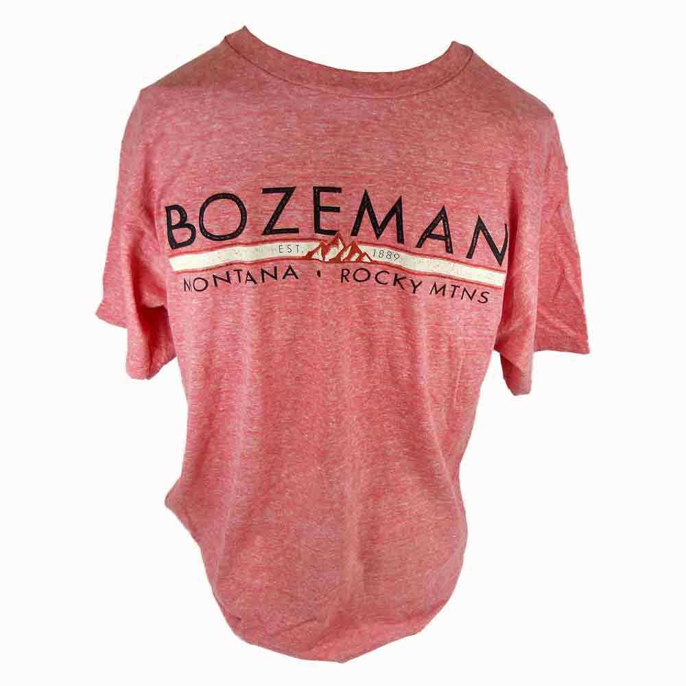 Snow Red Thin as a Rail Mountain Bozeman Montana T-Shirt  