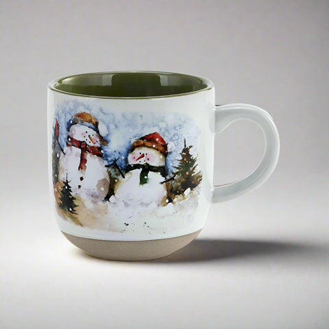 The Dean Crouser Snowmen Winter Scene Mug and Card Set by Demdaco not only includes a cute 12 oz mug with some adorable snowmen on it, but the box it comes in also includes a sentimental card wishing the recipient a Happy Holidays!