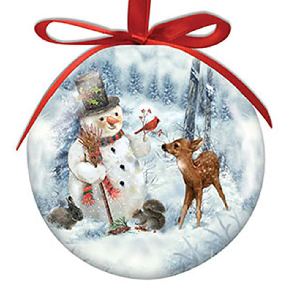 Snowman and Friends Ball Ornament by Cape Shore
