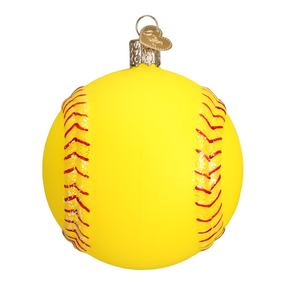 Softball Christmas Ornament by Old Wold Christmas at Montana Gift Corral