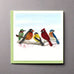 Bird Square Greeting Card by Quilling Card