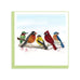 Bird Square Greeting Card by Quilling Card