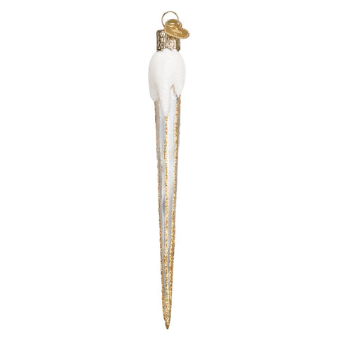 Gold Sparkling Icicle Ornament by Old World Christmas at Montana Gift Corral