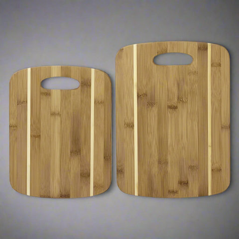 Stripe Cutting Board Set of 2 by Totally Bamboo