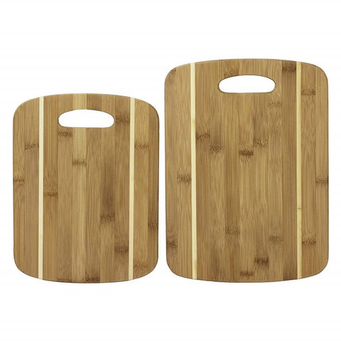 Stripe Cutting Board Set of 2 by Totally Bamboo