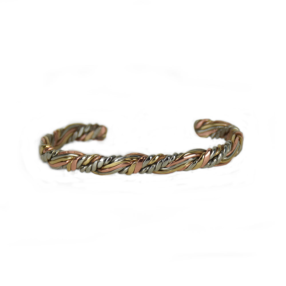 Sumerian Queen Mixed Metal Bracelet by Sergio Lub Jewelry