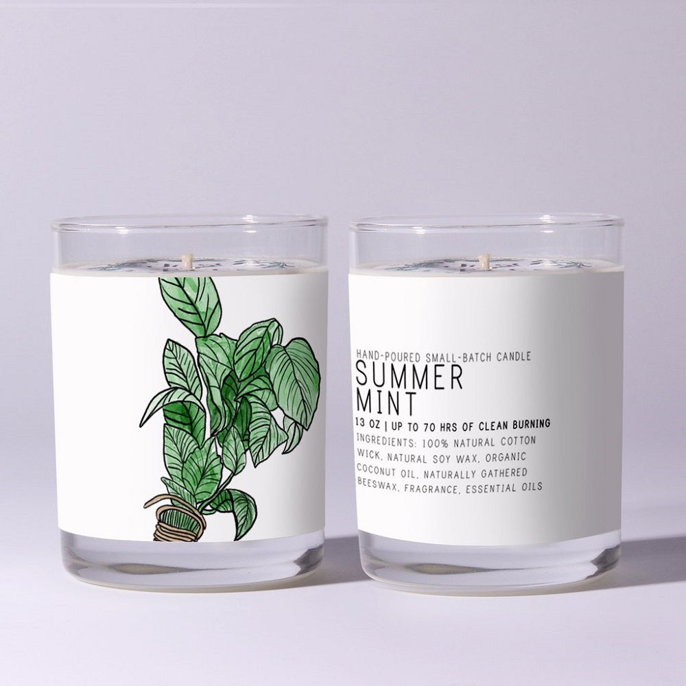 Summer Mint Soy Beeswax Candle