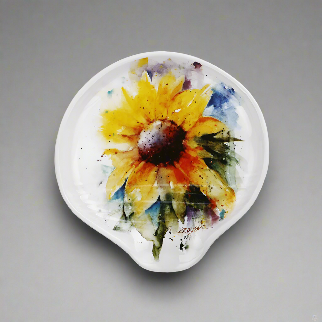 Sunflower Spoon Rest by Dean Crouser