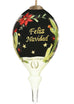 The Susan Winget Feliz Navidad Christmas Ornament by Inner Beauty wishes you a Merry Christmas with the help of a festive furry friend! 