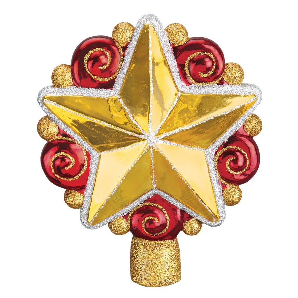 Swirly Star Tree Topper by Old World Christmas at Montana Gift Corral