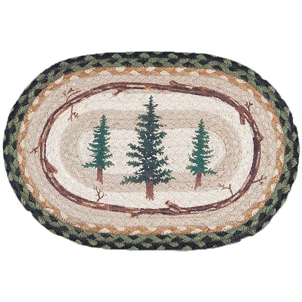 Oval Mini Swatch Trivet Rug by Capitol Earth Rugs (Tall Timbers)