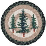 Round Mini Swatch Trivet Rug by Capitol Earth Rugs (Tall Timbers)