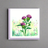Thistle Greeting Card by Quilling Card