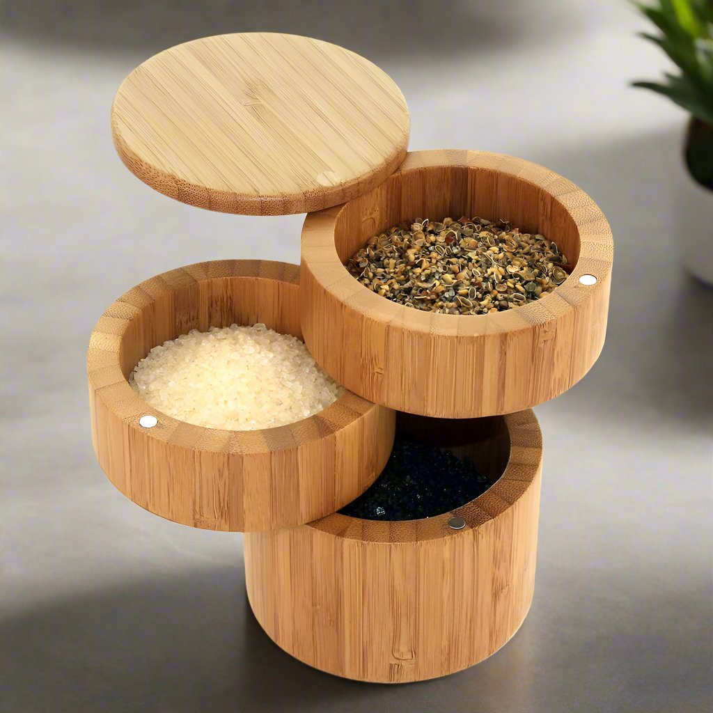 3 Tier Salt Box by Totally Bamboo