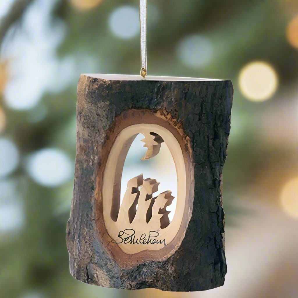Tree Bark with Kings Ornament by EarthWood