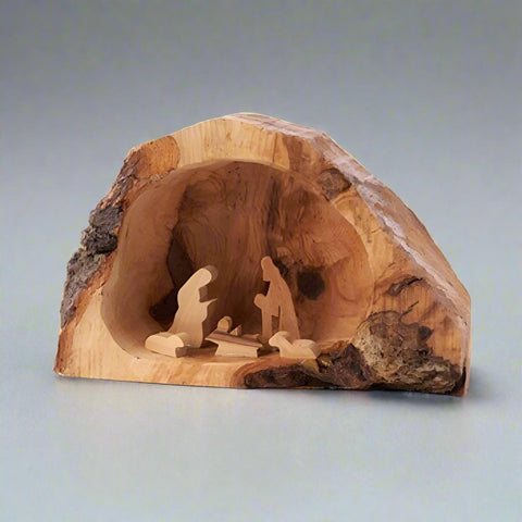 The Tree Root Cave Grotto by Earthwood comes to us directly from Bethlehem and is crafted by a four generation family that puts their hearts into everything they make.