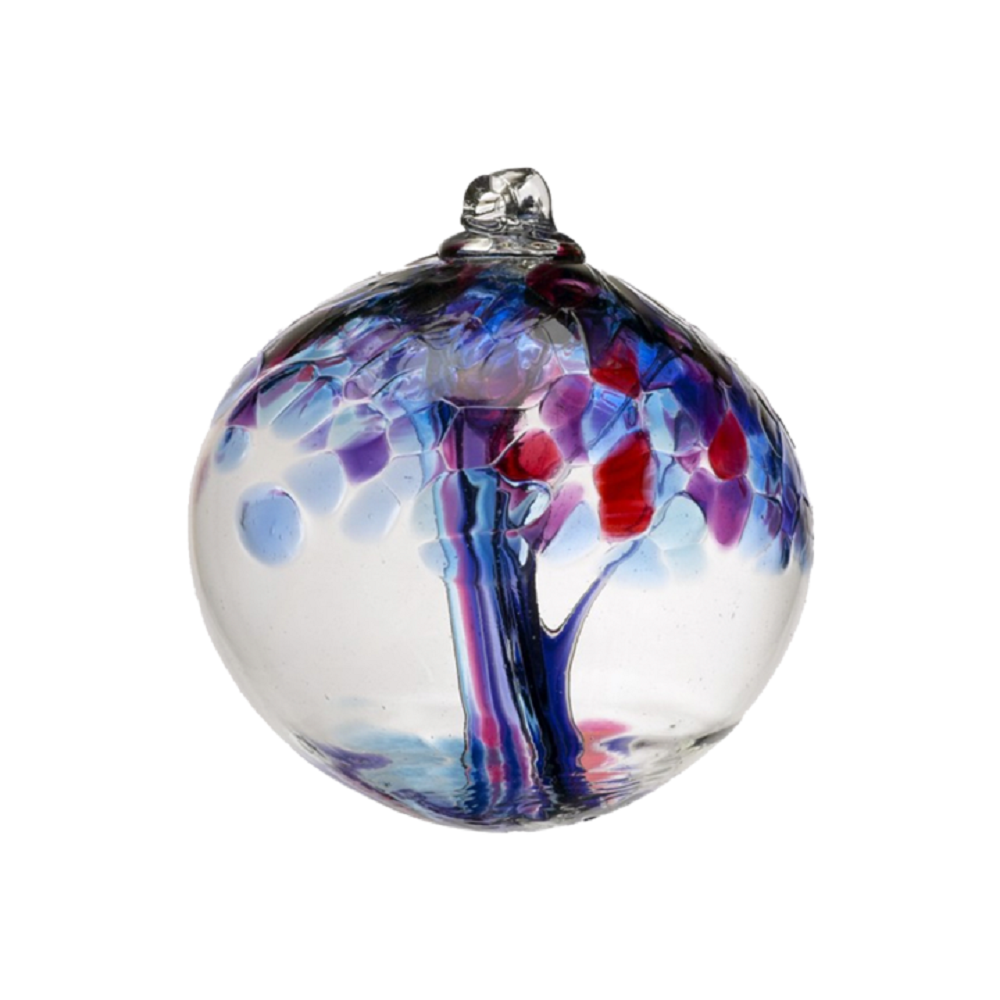 Tree of Faith Enchantment Ball by Kitras Art Glass