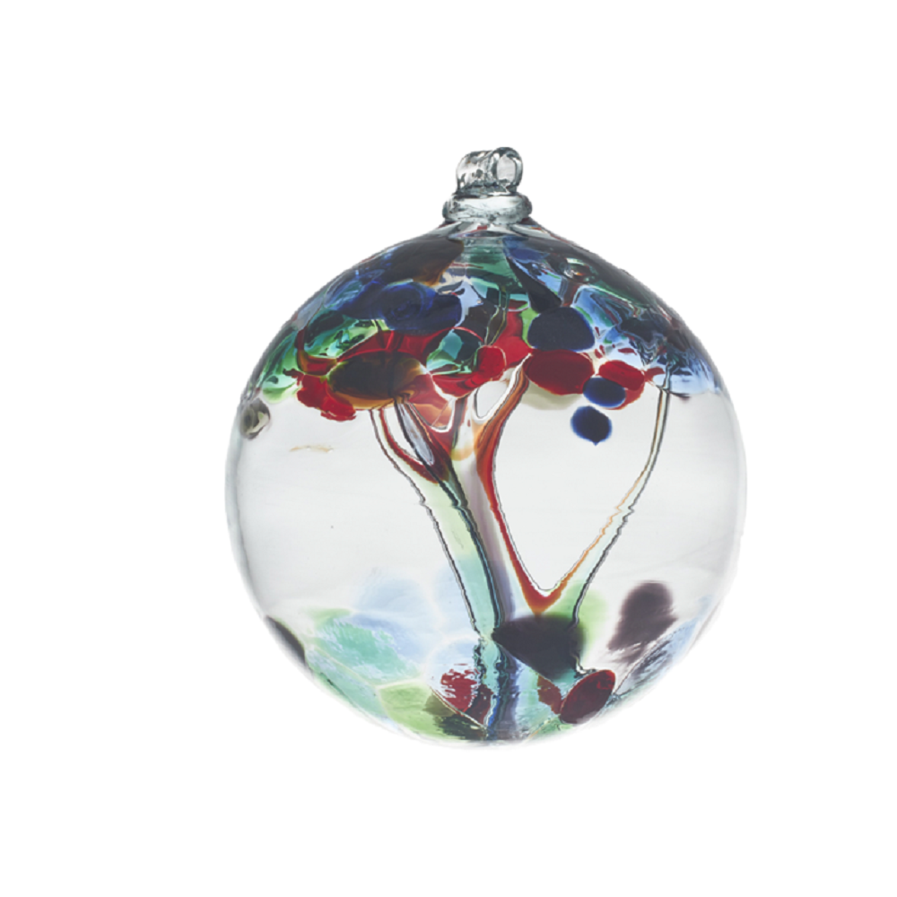 Tree of Fatherhood Enchantment Ball by Kitras Art Glass