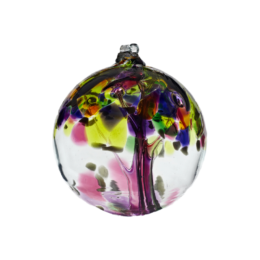 Tree of Grace Enchantment Ball by Kitras Art Glass