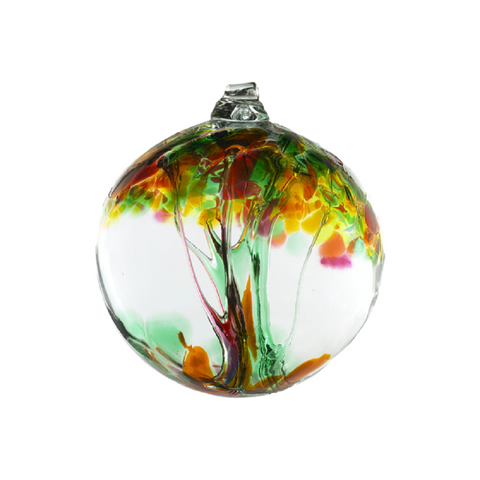 Tree of Healing Enchantment Ball by Kitras Art Glass