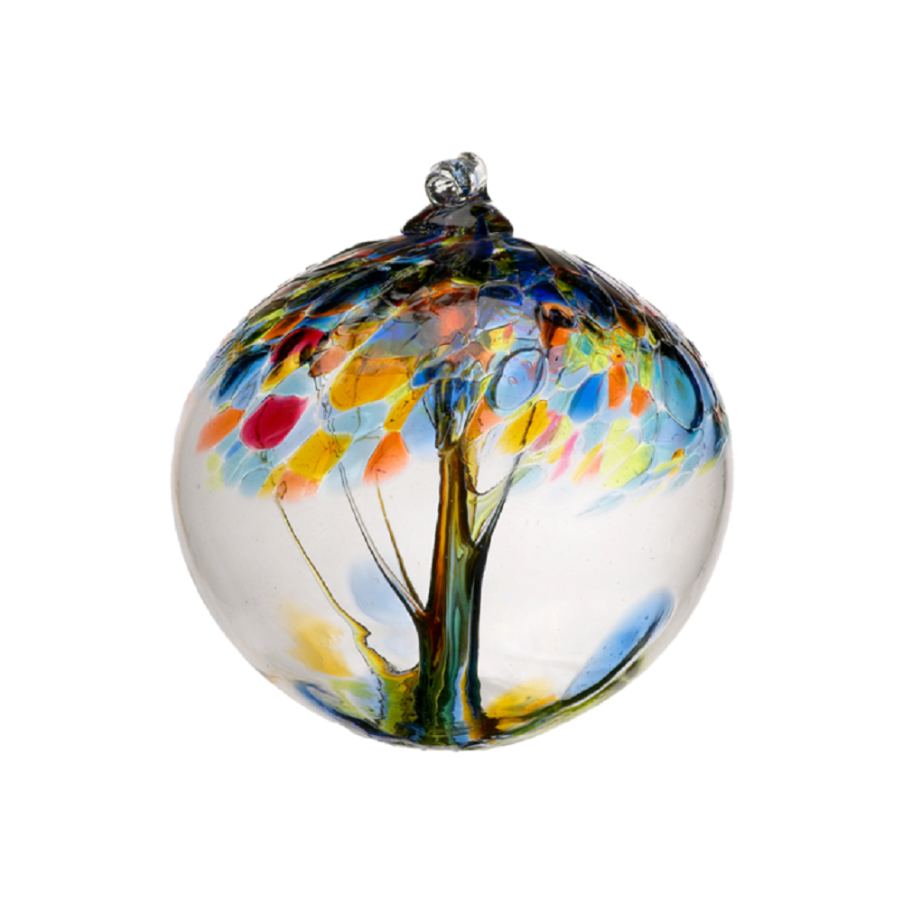Tree of Hope Enchantment Ball by Kitras Art Glass
