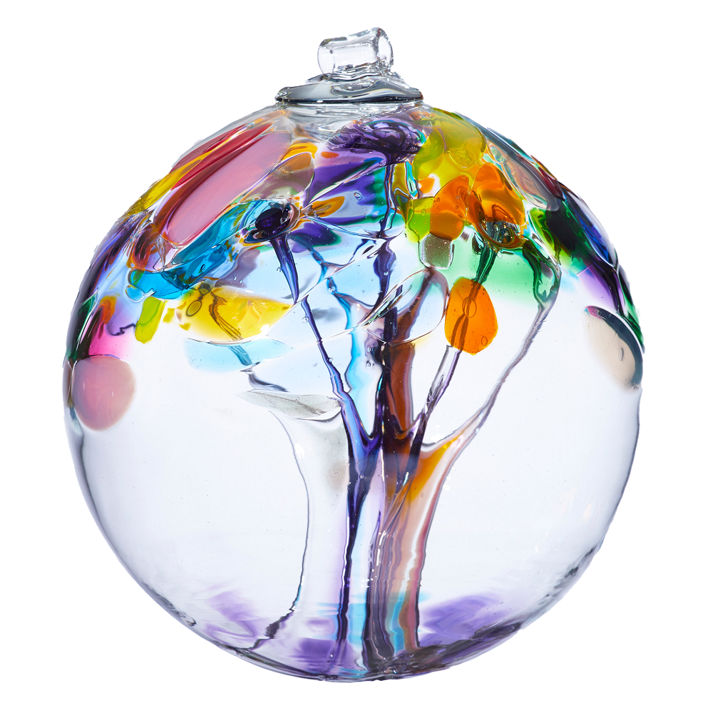 Tree of Joy Enchantment Ball by Kitras Art Glass