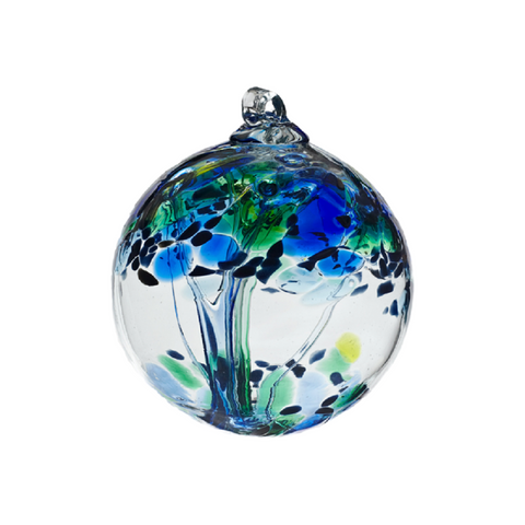 Tree of Kindness Enchantment Ball by Kitras Art Glass