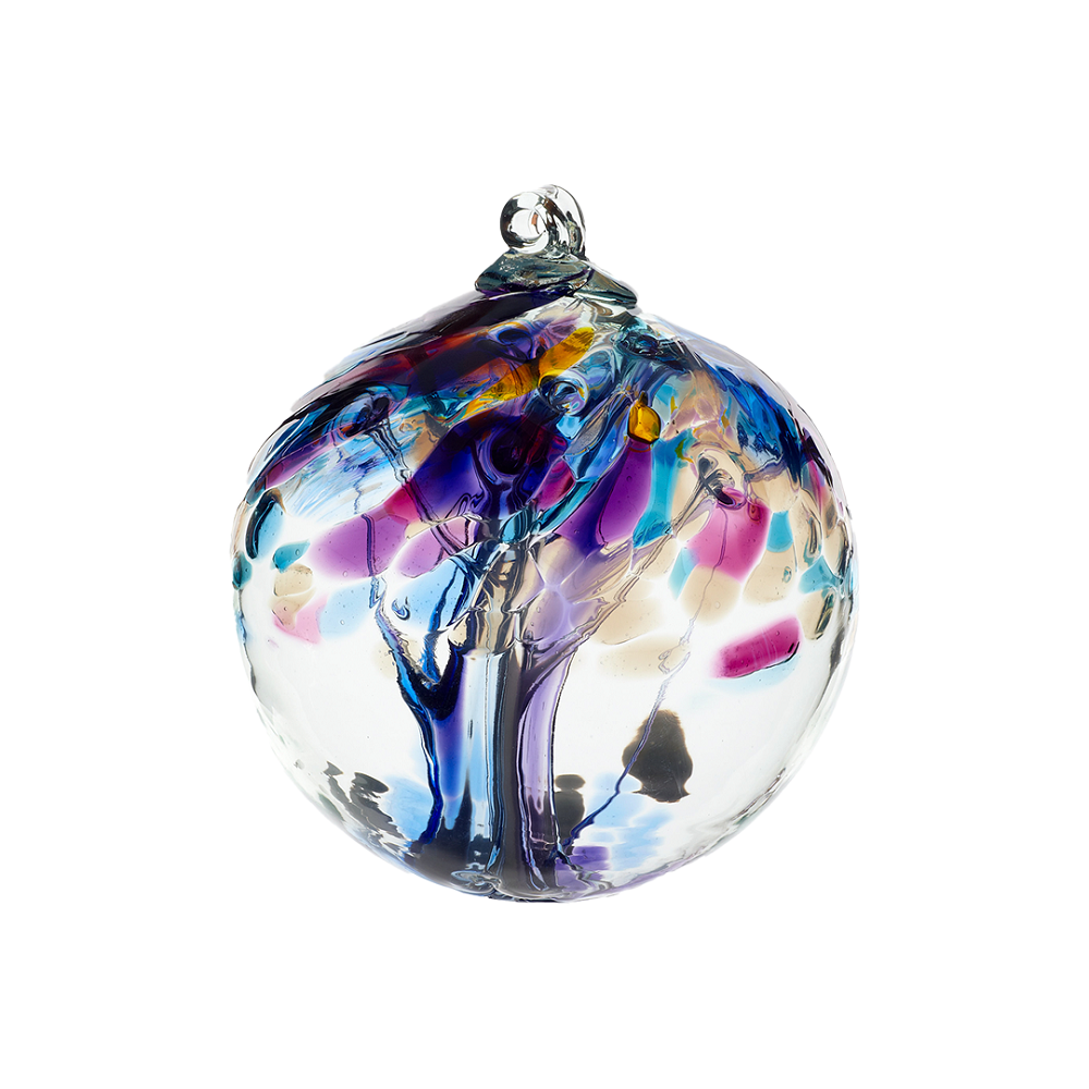 Tree of Mindfulness Enchantment Ball by Kitras Art Glass