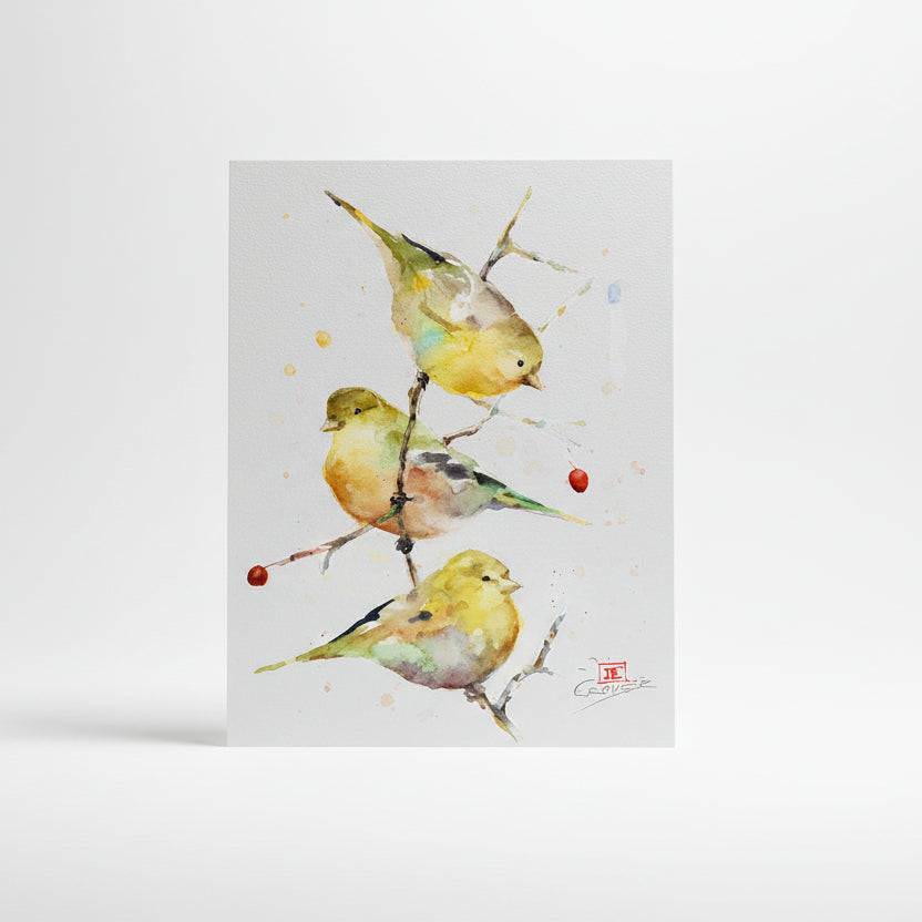 Dean Crouser Triple Gold Greeting Card