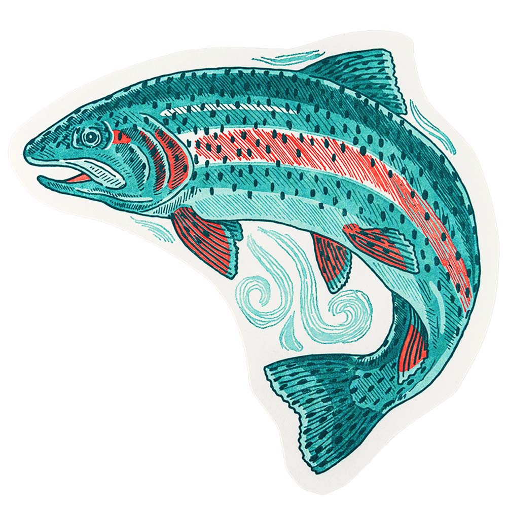 Trout Postcard by Noteworthy Paper & Press