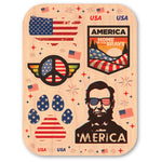 USA Mini Pack Color Maple Stickers