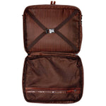 Voyager Triple Gusset Top Zip Briefcase - open