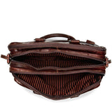 Voyager Triple Gusset Top Zip Briefcase - top