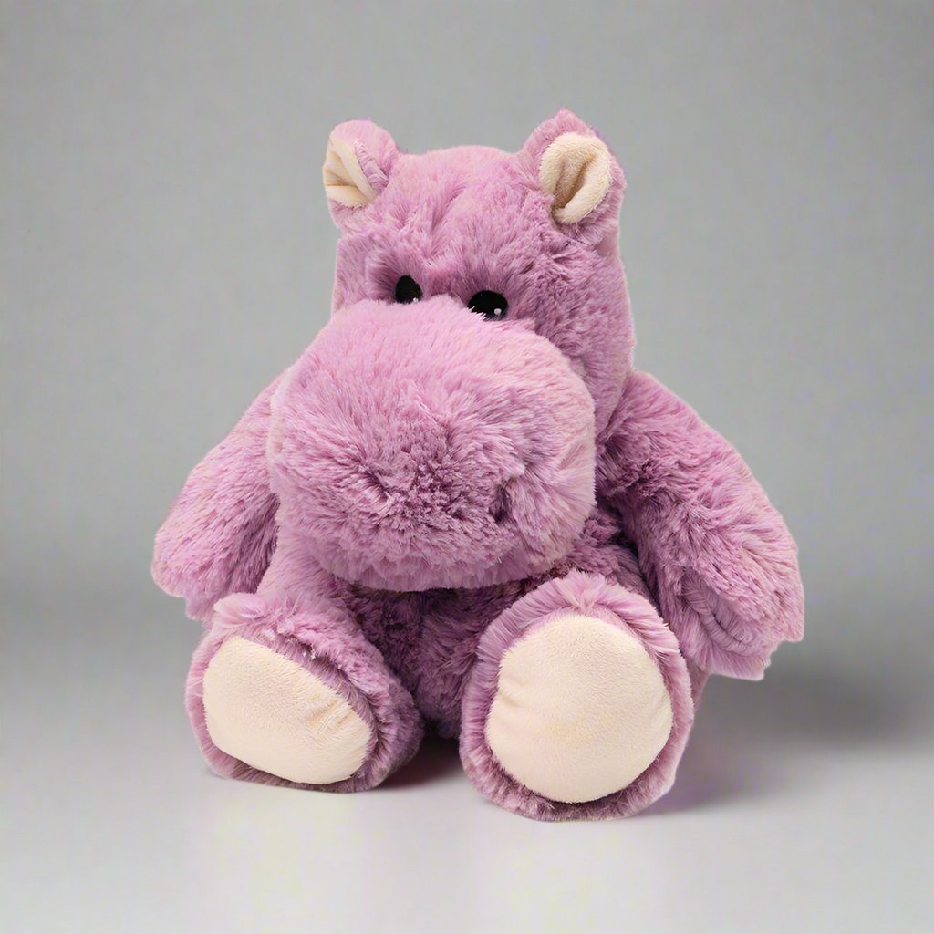 A sweet purple warmies hippo made with real lavender