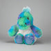 a blue, green, purple technicolor soft warmies rainbow dinosaur made with real lavender