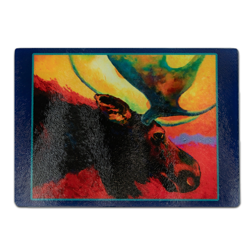 Water Color Moose Rectangle Cutting Board by G.P. Originals