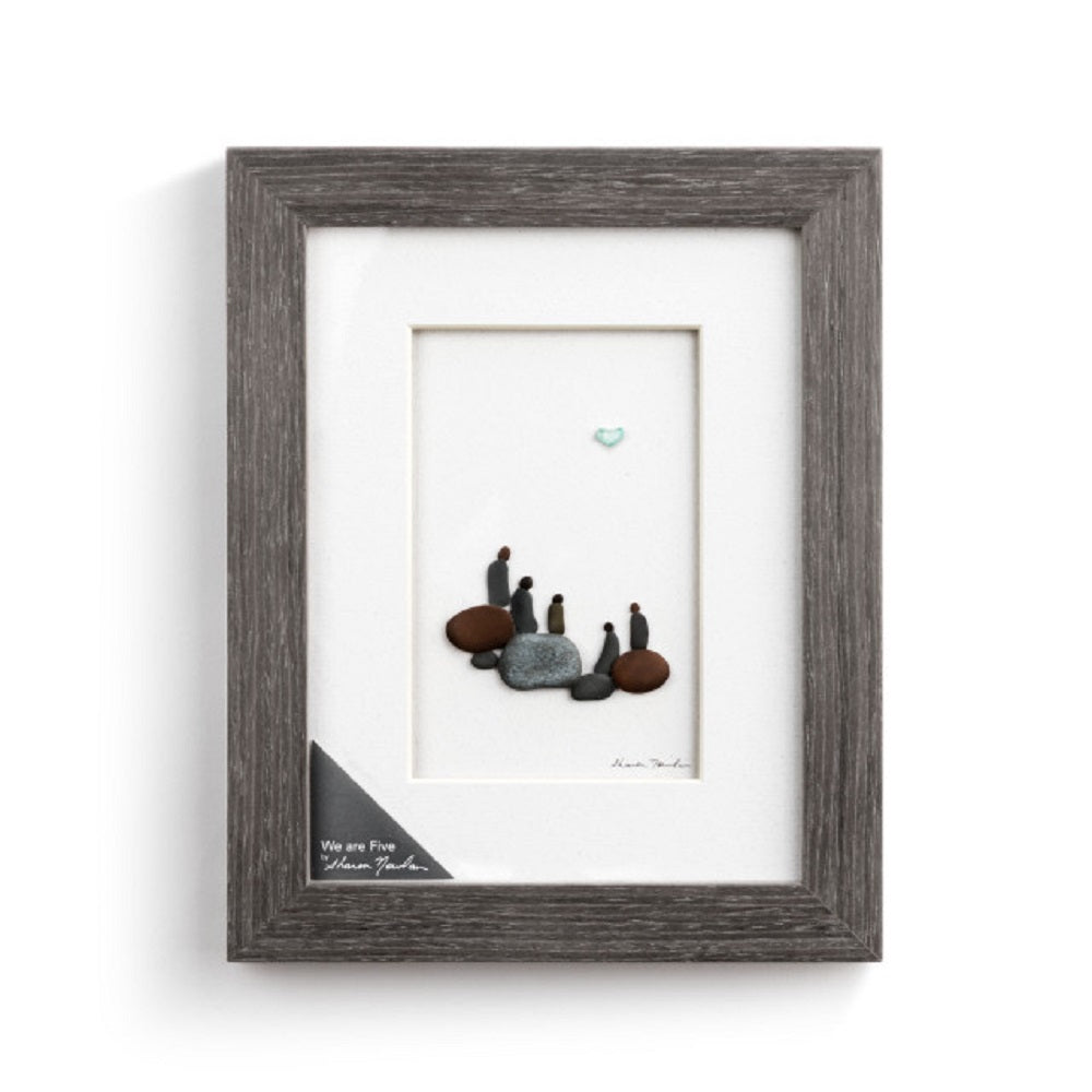 We are Five Wall Art by Sharon Nowlan