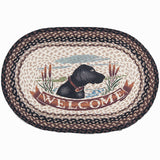 Welcome Dog Oval Patch Rug by Capitol Earth Rugs