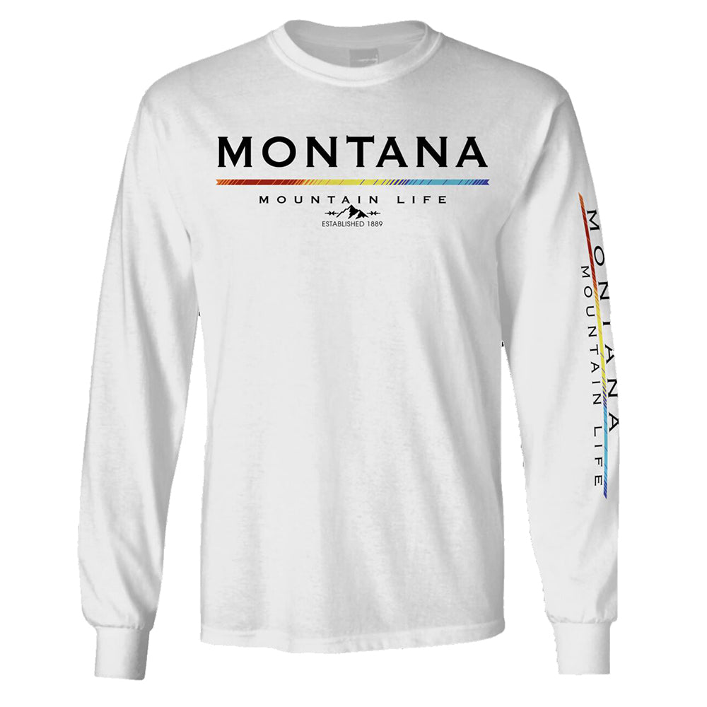 White Indicator Mountain Long Sleeve Montana Shirt