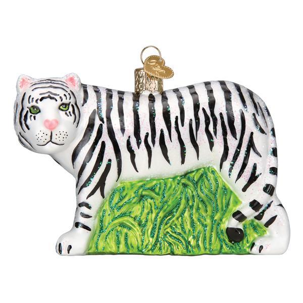 White Tiger Ornament by Old World Christmas