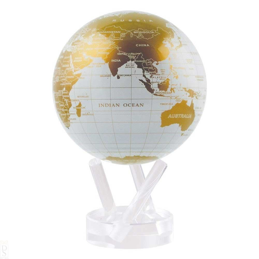 White and Gold MOVA Globe (2 sizes)
