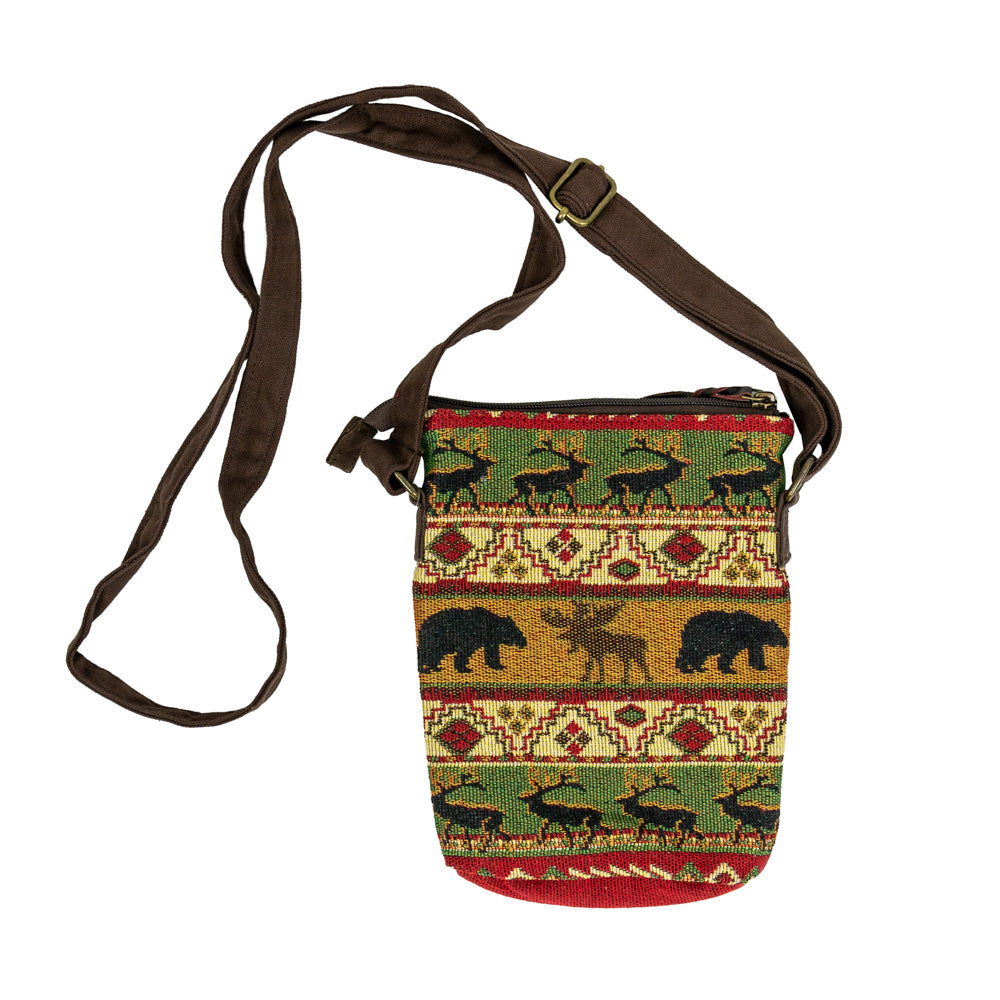 Wildlife Crossbody Bag by Kinara Fine Weaving