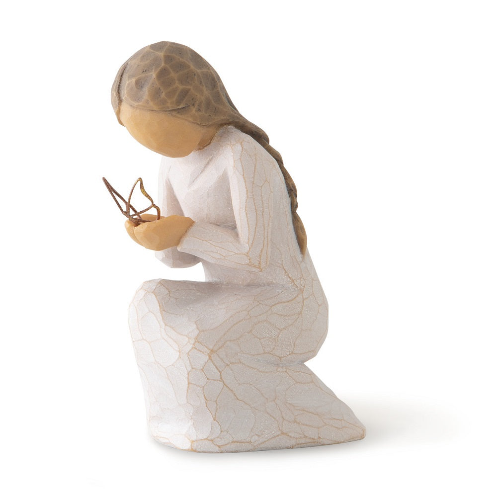  The Willow Tree Quiet Wonder Figurine by Susan Lordi reminds you to give yourself a quiet moment of self reflection to look back at how far you have come.