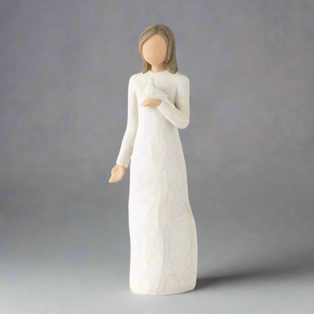 The Willow Tree With Sympathy Figurine by Susan Lordi stands as a gentle beacon of comfort, sympathy, and remembrance. 