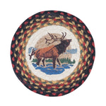 Winter Elk Printed Round Mini Swatch