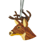 With the Wood Deer Ornament by The Handcrafted is made of real wood by skilled craftsman, making it hard to break and beautiful in color. 