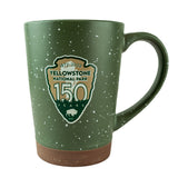 Yellowstone National Park 150 Years Arrowhead Hearth Ceramic Mug by The Hamilton Group (2 Colors)