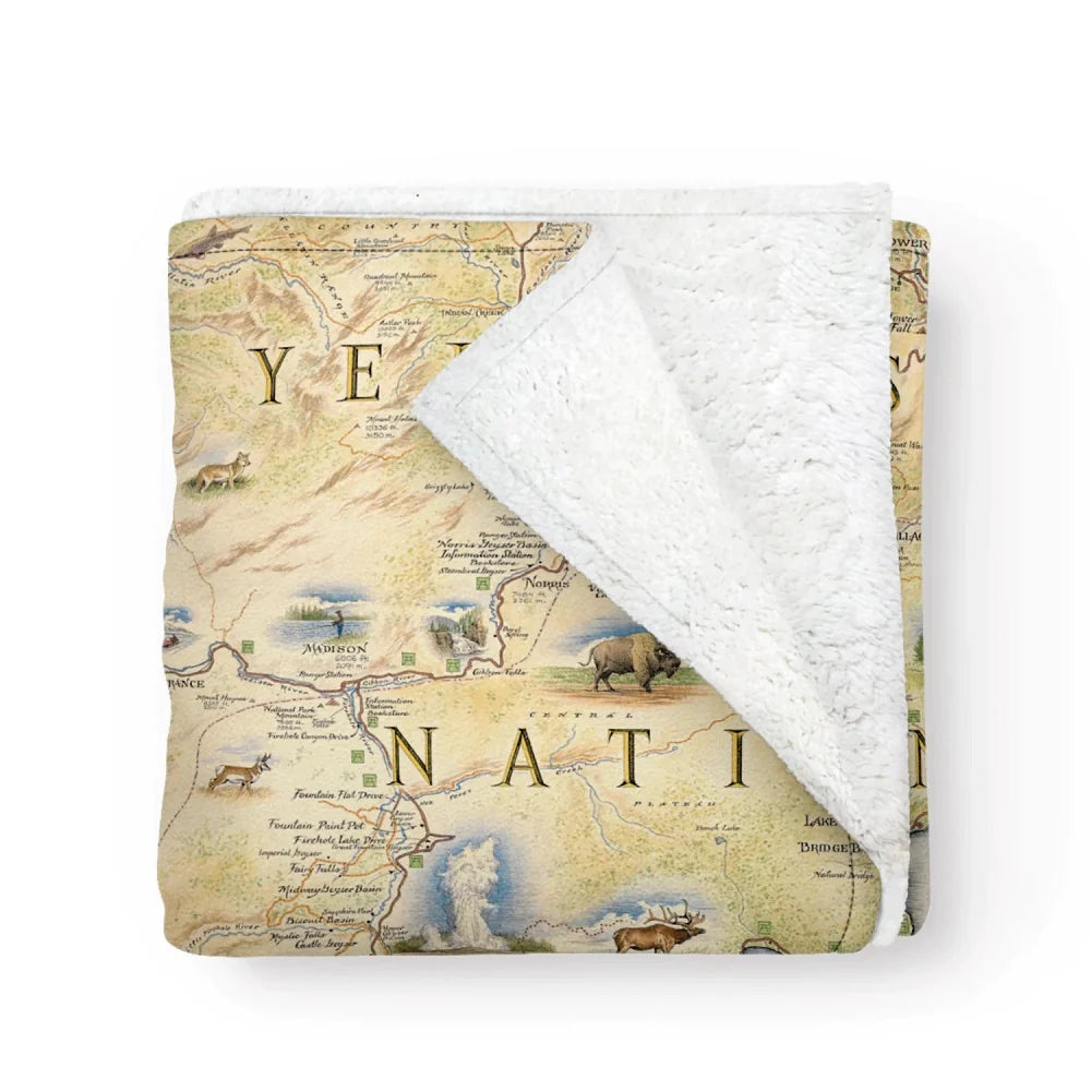 Fleece Blanket by Xplorer Maps (2 Styles) – Montana Gift Corral